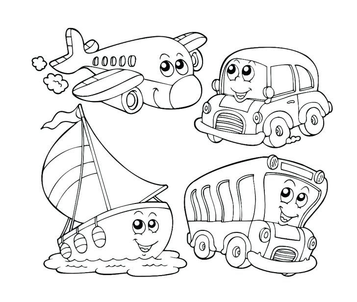 728x616 Transportation Coloring Pages Transportation Coloring Page Cartoon