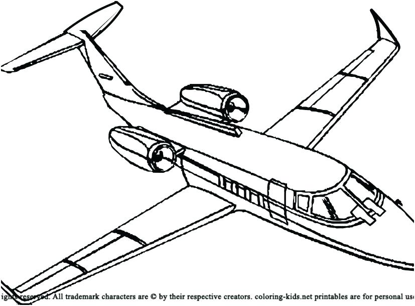 827x609 Airplanes Coloring Pages