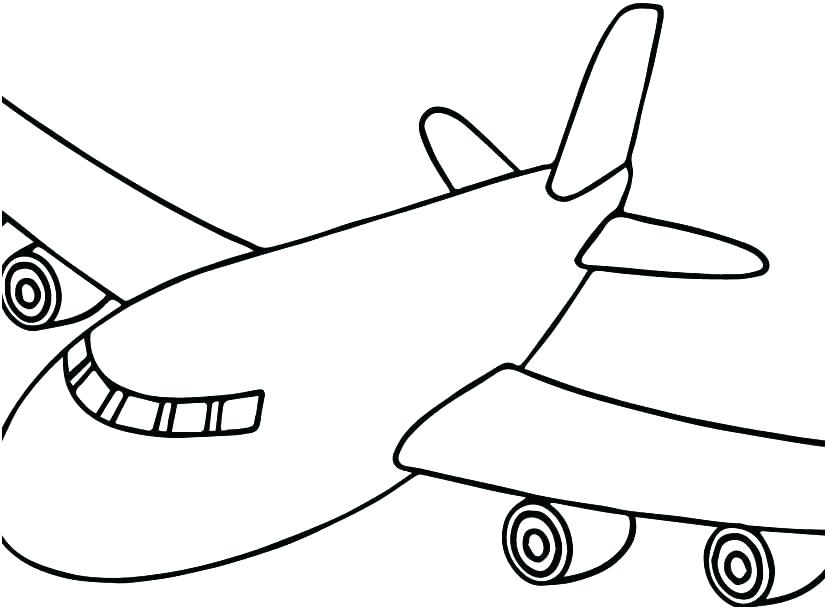 827x609 Airplanes Coloring Pages