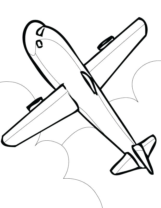 618x800 Coloring Pages Airplane