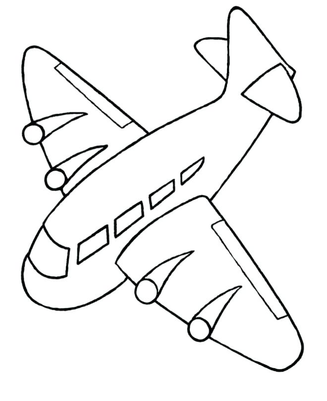660x808 Airplane Coloring