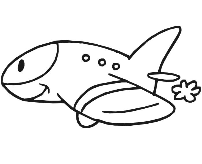 698x569 Airplane Coloring Pages To Print For Free