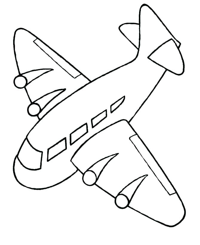 670x820 Printable Airplane Coloring Pages