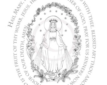 340x270 Mary Coloring Pages Etsy