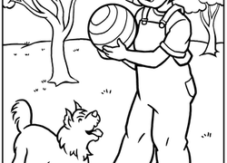 250x180 Puppy Coloring Pages Printables