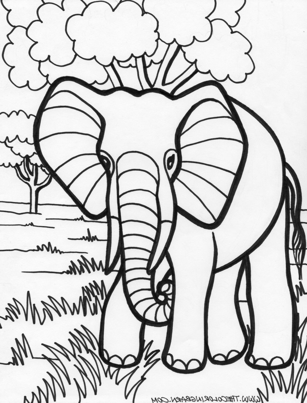 1000x1310 Alabama Elephant Coloring Page Coloring Pages Elephants Coloring
