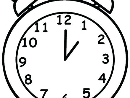 440x330 Alarm Clock Coloring Page Clock Coloring Pages Alarm Clock