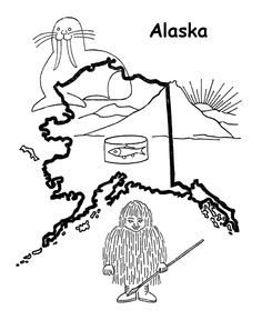 236x288 Printable Map Of Alaska For Kids