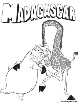 256x338 Printable Madagascar Alex And Old Women Coloring Page