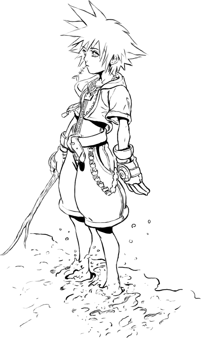 686x1149 Kingdom Of Hearts Coloring Pages