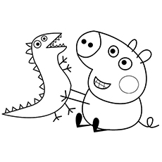230x230 Peppa Pig Character Baby Alexander Coloring Pages Pepper Pig