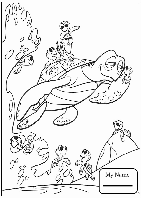 578x810 Finding Nemo Coloring Pages Coloring Page Printable Finding Nemo