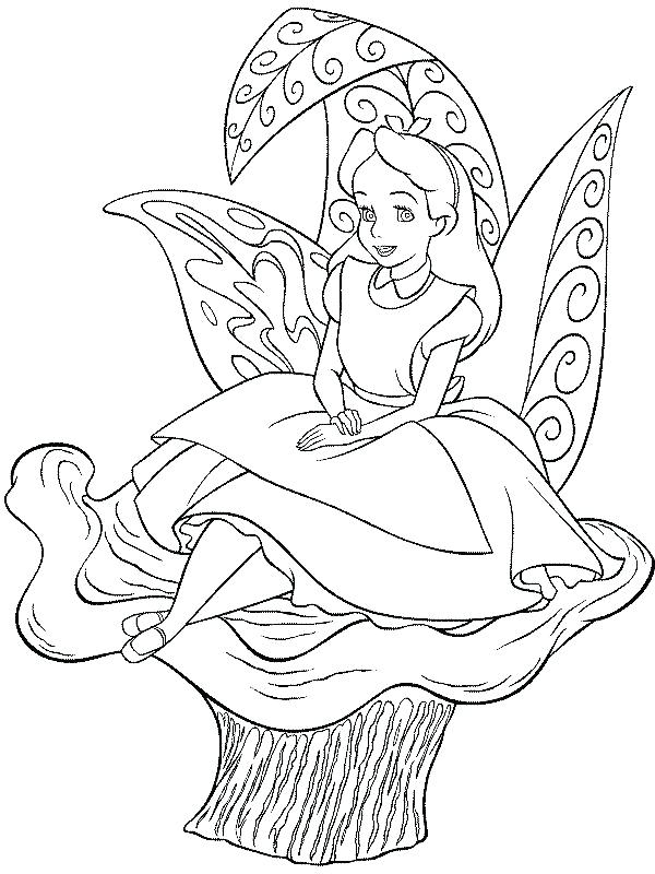 600x800 Alice In Wonderland Coloring Page Top Rated In Wonderland Coloring