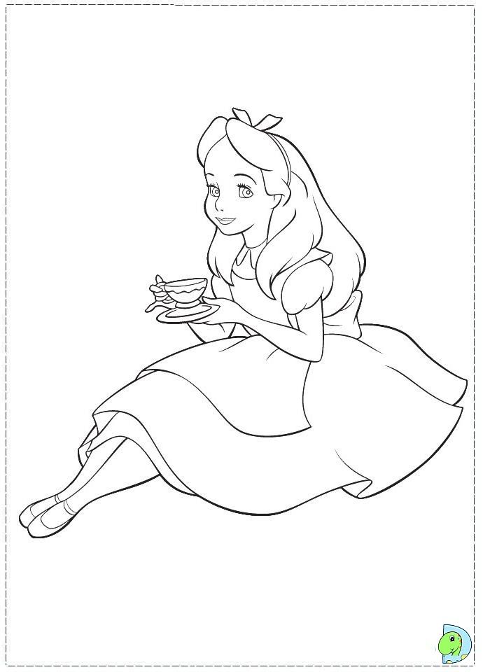 690x960 Top Alice Coloring Pages