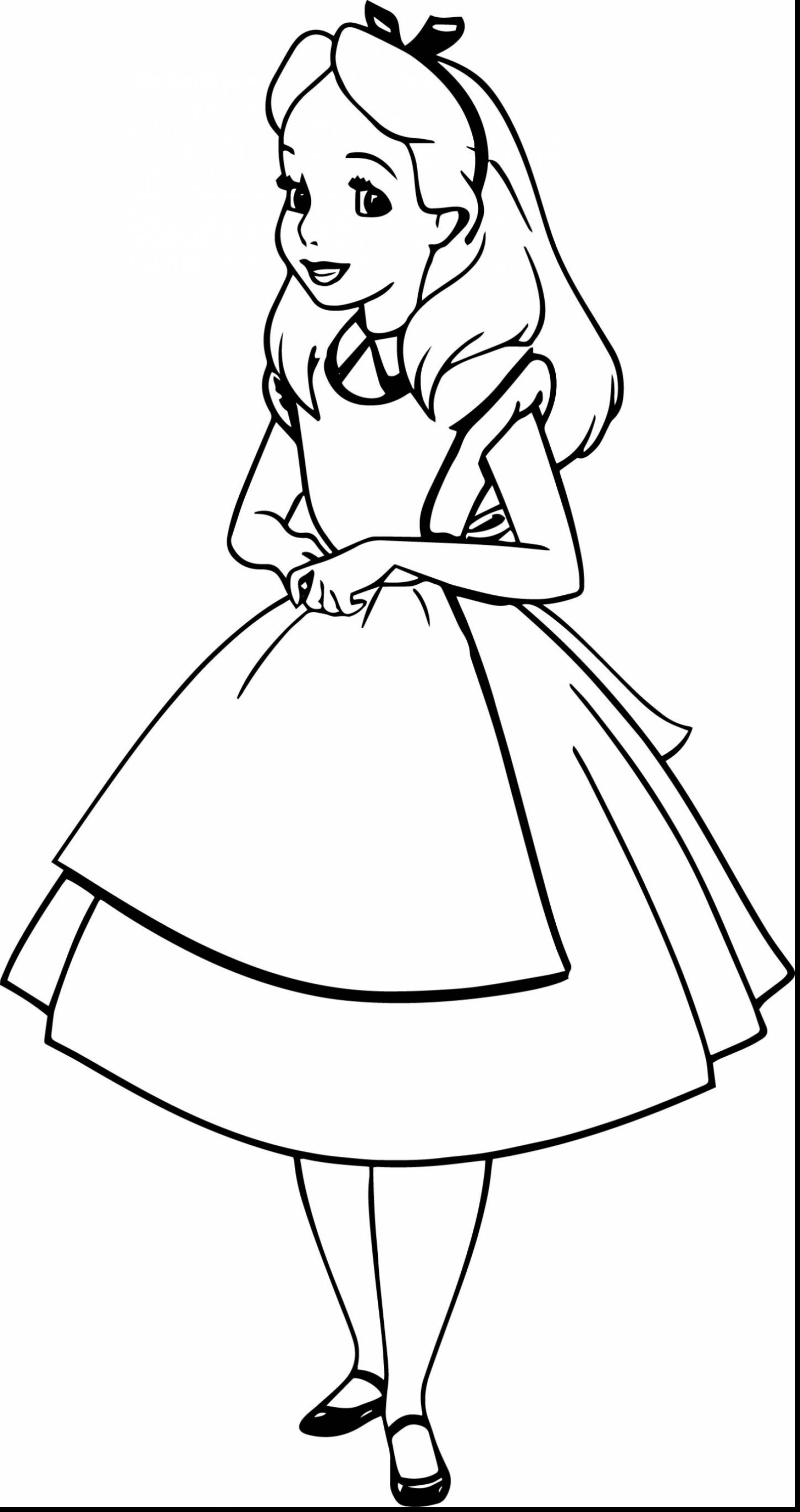 1582x2989 Alice In Wonderland Coloring Page Happy Color Pages Within