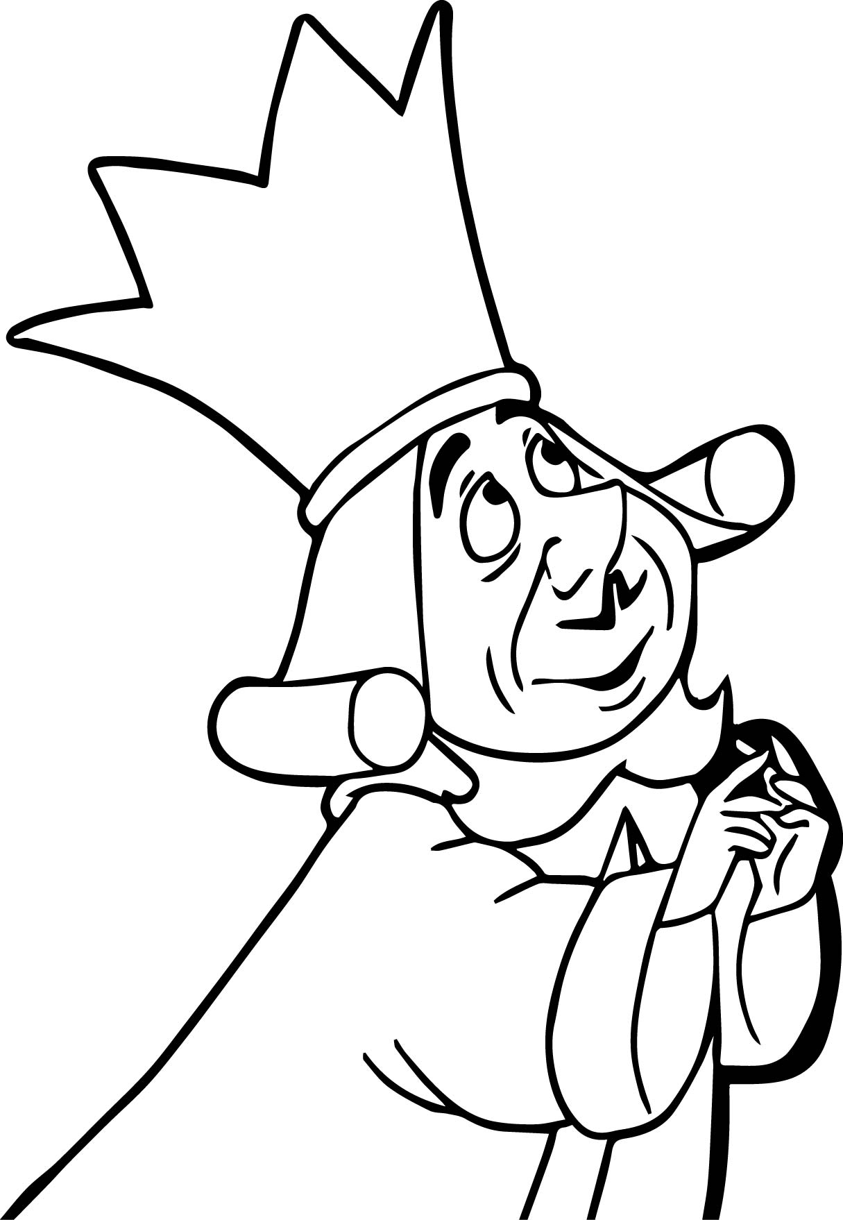 1215x1758 Alice In The Wonderland King Waiting Coloring Page Wecoloringpage