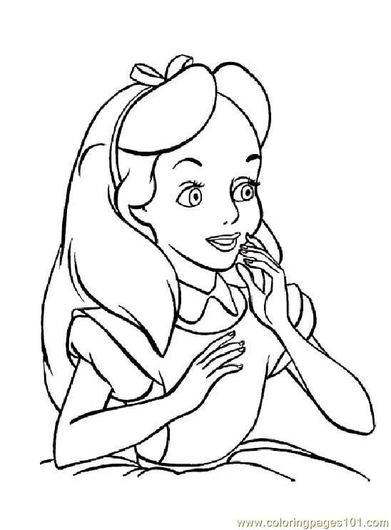 548x743 Alice In Wonderland Disney Free Printable