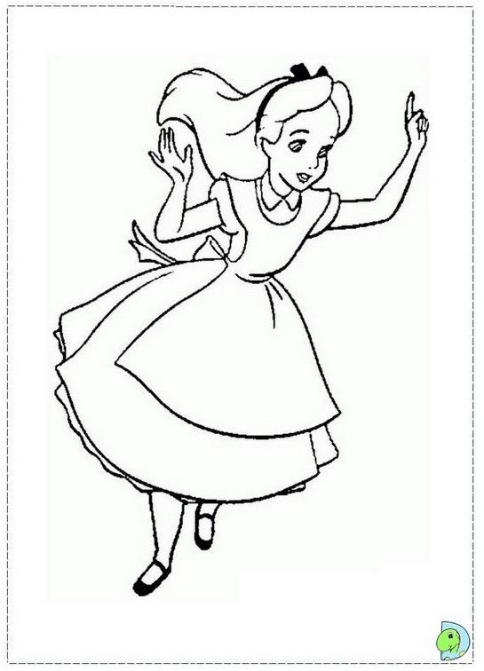 545x756 Coloring Page Alice In Wonderland Hd Coloring Board