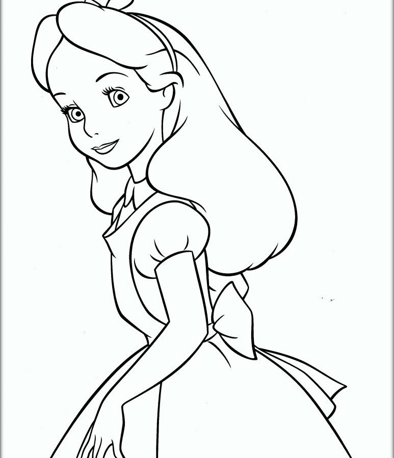 773x900 Free Alice In Wonderland Coloring Pages Cartoon Animals Printable