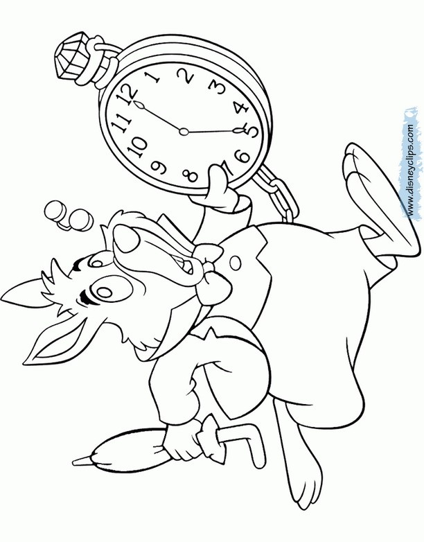 612x782 Alice In Wonderland Coloring Pages Disney Coloring Book