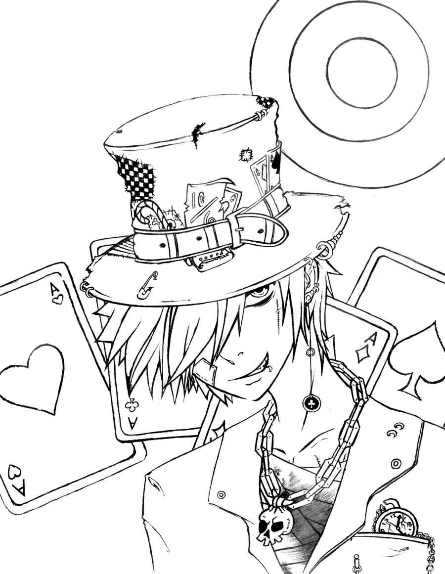 900x1161 Mad As A Hatter Alice In Wonderland Coloring Pages Online New