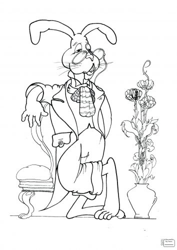 354x500 Coloring Pages Alice Wonderland Coloring Pages Alice