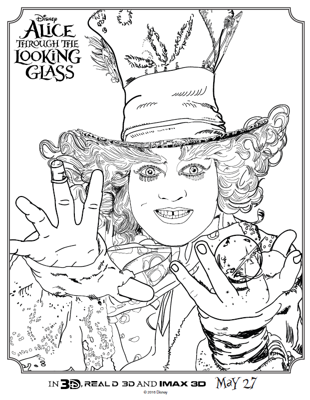 621x802 Alice In Wonderland Coloring Pages Tim Burton Kids N