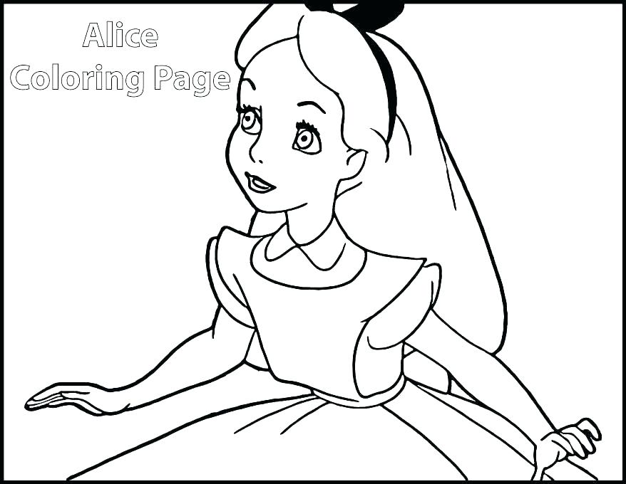 878x680 Alice In Wonderland Coloring Pages Tim Burton