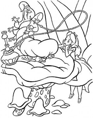 300x381 Mejores De Alice In Wonderland Coloring Book En