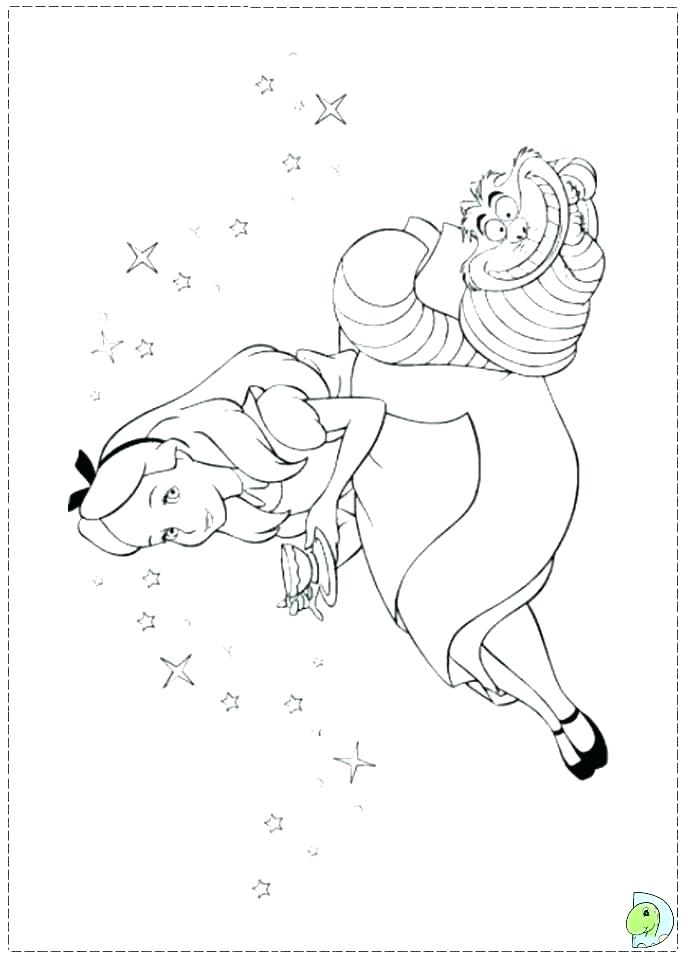 691x960 Alice In Wonderland Tea Party Coloring Pages Mad Hatter Also