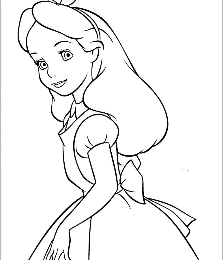 773x900 Alice In Wonderland Coloring Pages In Wonderland Coloring Pages