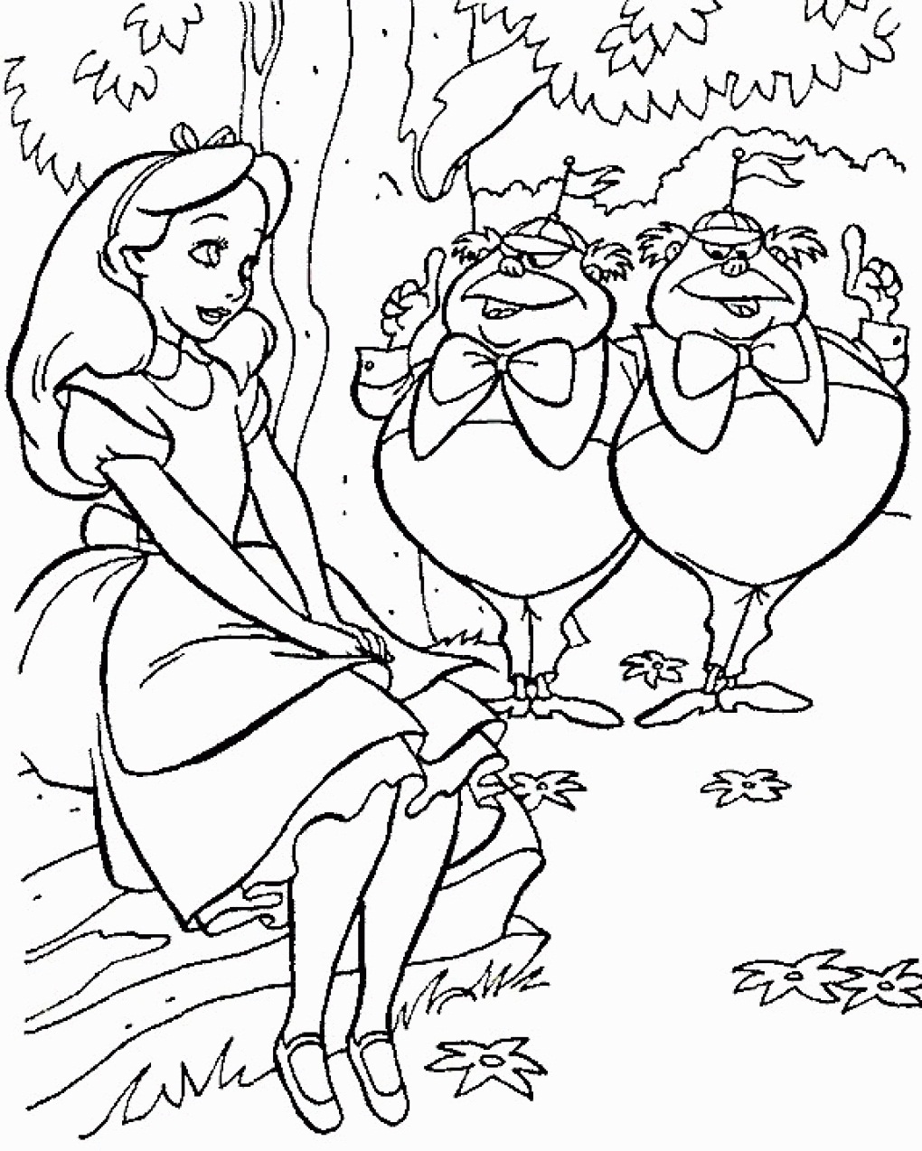 1020x1274 Free Printable Alice In Wonderland Coloring Pages For Kids