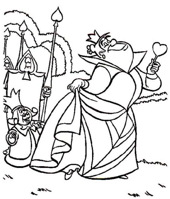 563x661 Alice In Wonderland Coloring Pages