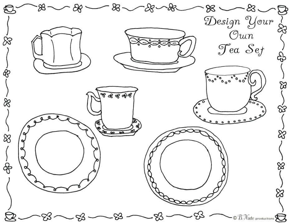 940x716 Tea Party Coloring Pages Educational Coloring Pages