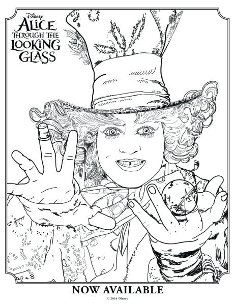460x600 Alice And Wonderland Coloring Pages