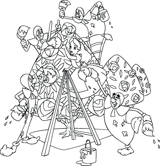 564x584 Alice In Wonder Land Coloring Pages Coloring Design