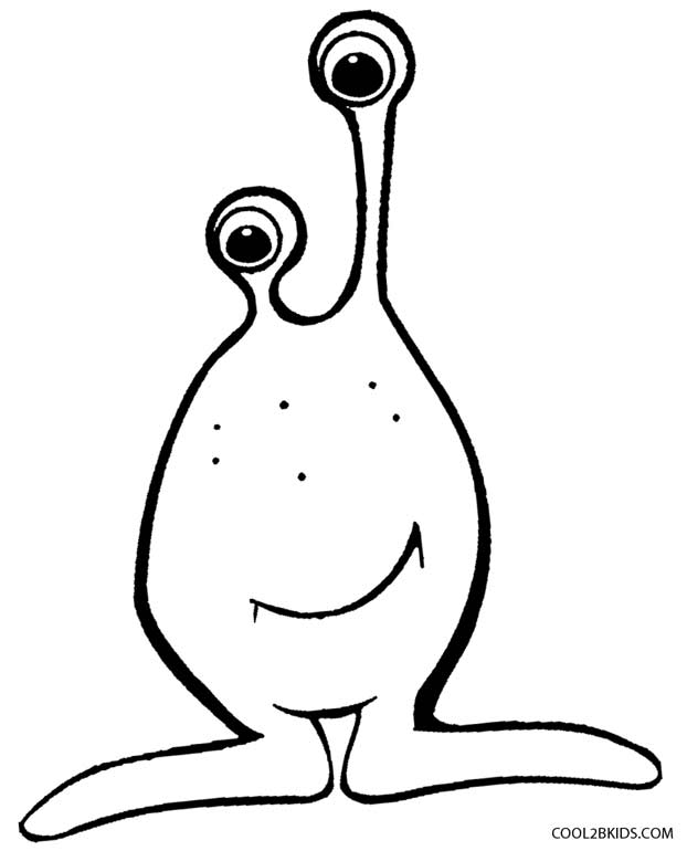 622x770 Printable Alien Coloring Pages For Kids