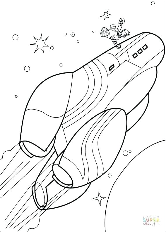 567x794 Space Ship Coloring Pages