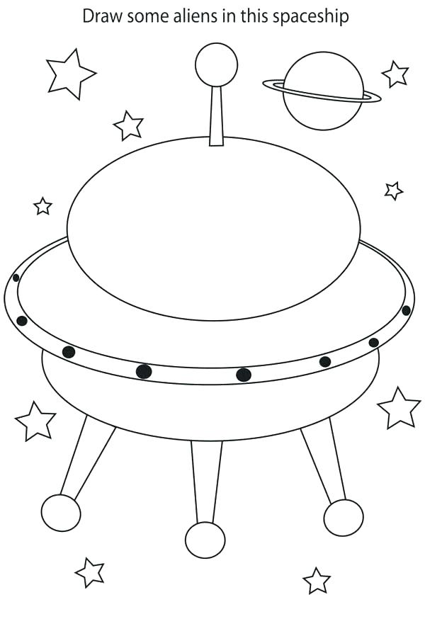 600x874 Spaceship Coloring Pages