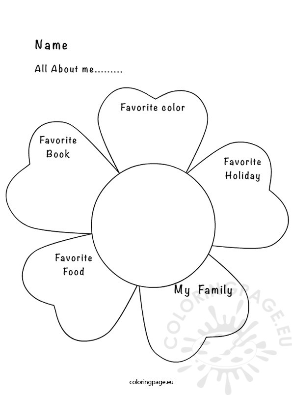 595x804 All About Me Coloring Sheet All About Me Activity Sheet Coloring