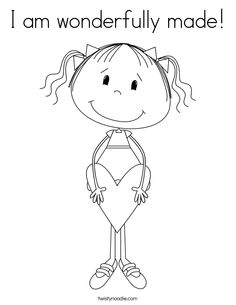 236x305 God Made Me Coloring Page