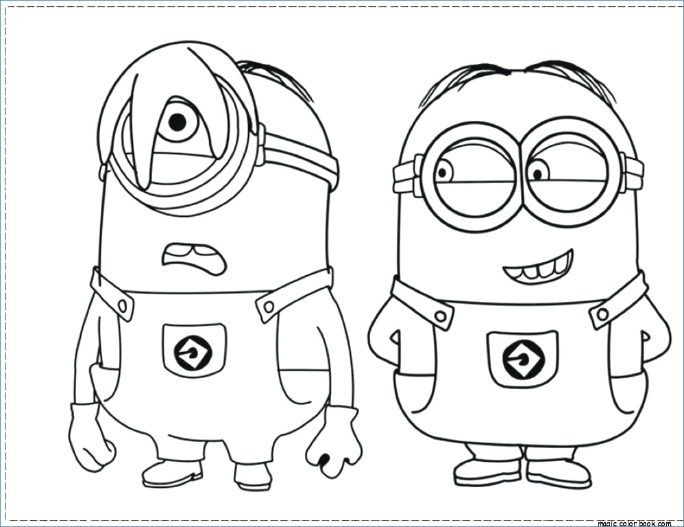998x768 Minion Girl Despicable Me Coloring Pages