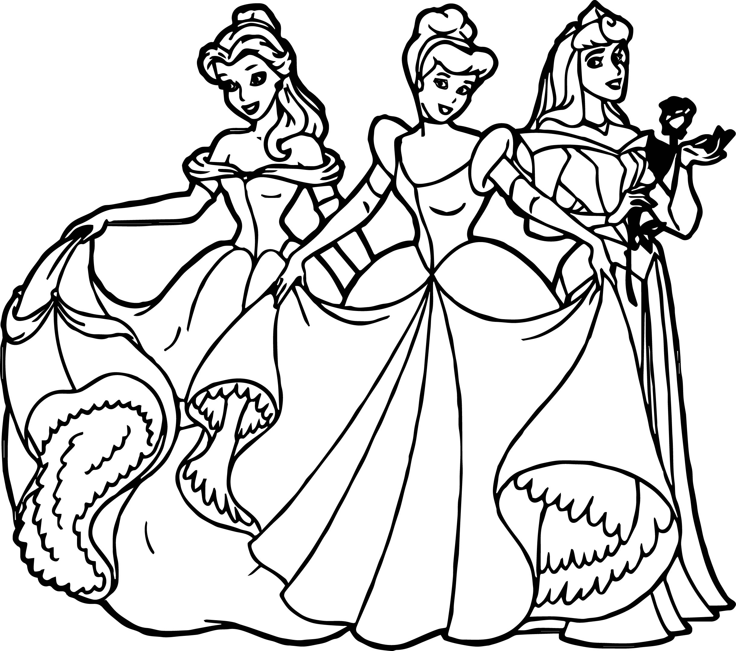 2437x2154 Excelente Coloring Pages Of All Disney Princesses Cresta