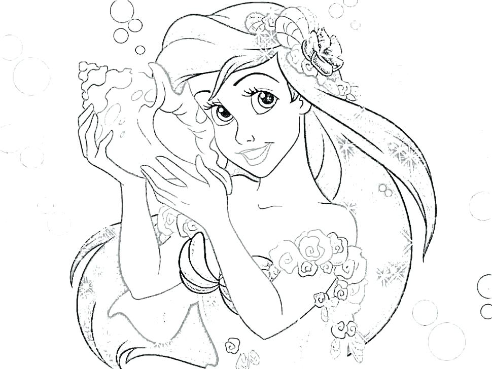 970x728 All Disney Princesses Coloring Page Free Princess Pages Pdf