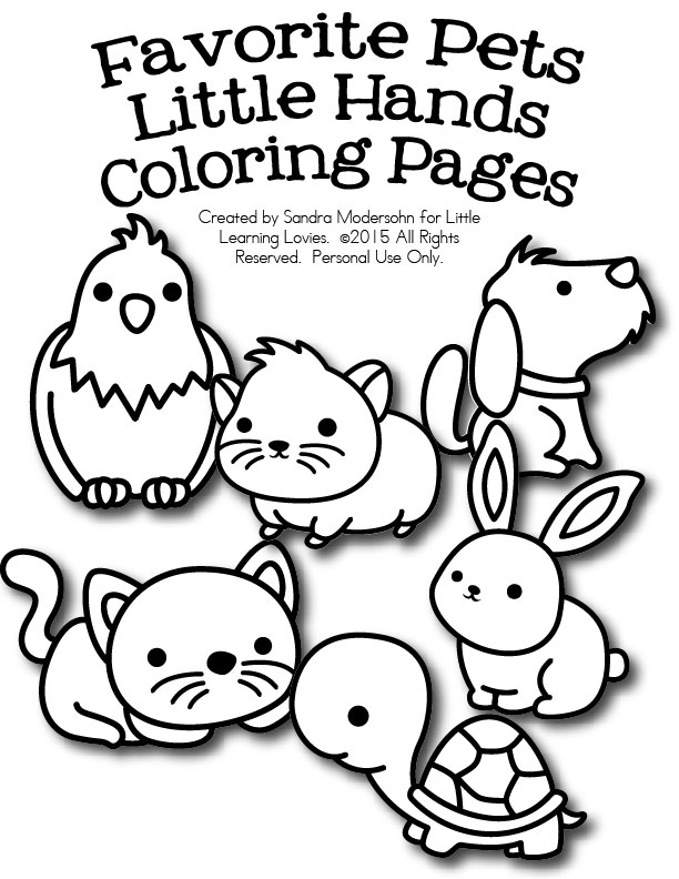 612x792 Pet Coloring Pages For Kids