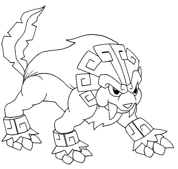 600x569 Legendary Pokemon Coloring Pages