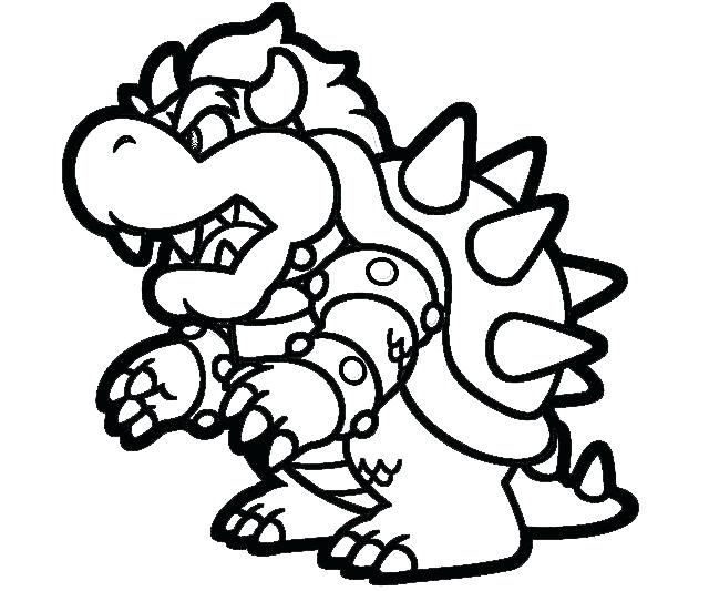 640x533 Mario Characters Coloring Pages Printable Super Land Characters