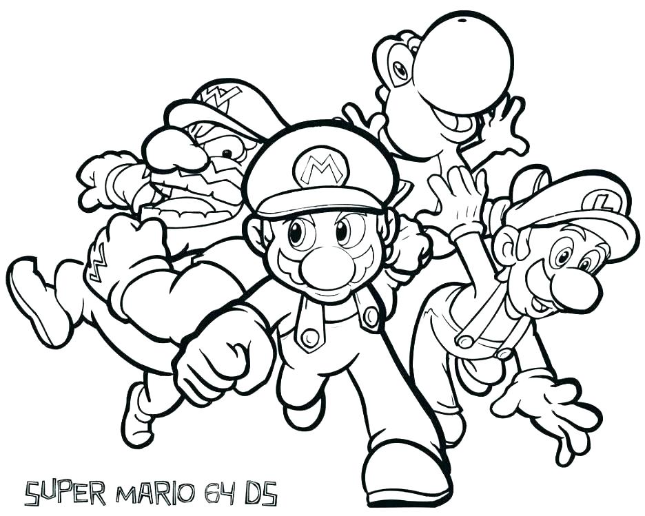 936x749 Super Mario Characters Coloring Pages Devon Creamteas