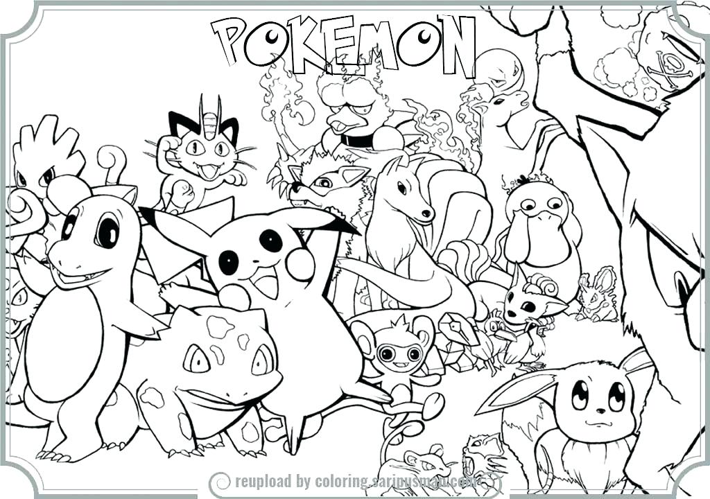 1024x720 All Colouring Pages Pokemon Coloring Sheets Trends Book All