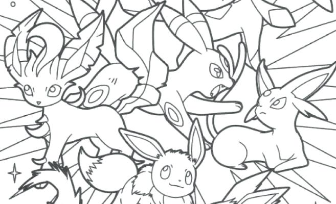 657x400 Pokemon Coloring Pages Eevee Evolutions Together All Kids Google